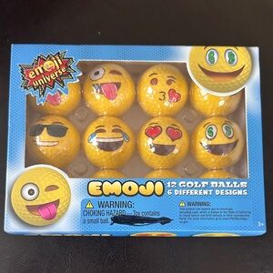 Emoji Universe Set of 12 emoji goofballs 6 designs new
